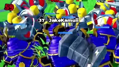 Armored shield infantry clashing at close range with damage numbers visible.