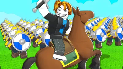 Official Command An Army game icon: a mounted commander leading shielded troops.